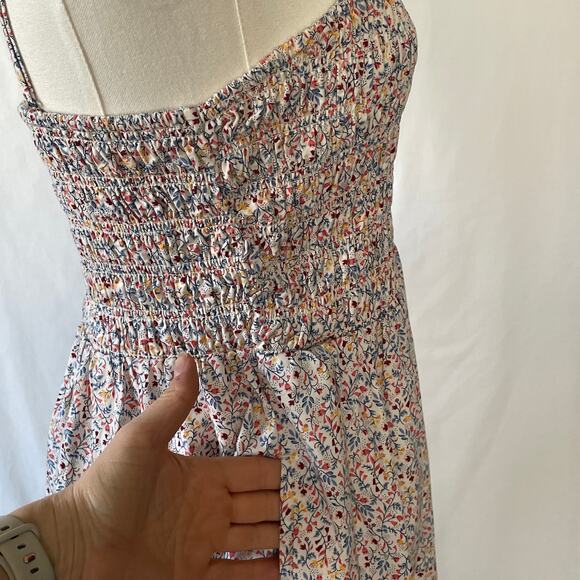 Old Navy Floral Midi Dress - Pink and White - Picture 7 of 12
